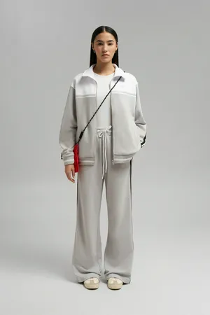 Брюки FINN FLARE свободного кроя из футера, 211 mc light silver, арт. FBG11080