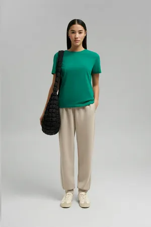 Футболка приталенная FINN FLARE из джерси, 500 green, арт. BAS-100195