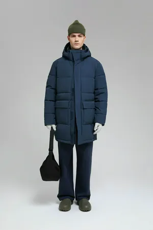 Утепленная куртка Finn Flare с капюшоном, 101 cosmic blue, арт. FWF21009