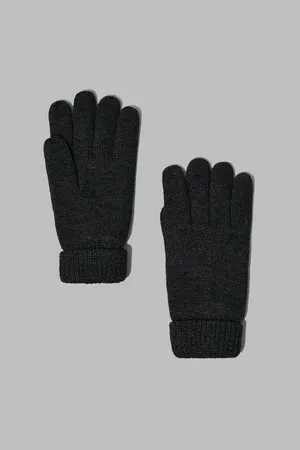 Вязаные перчатки FINN FLARE, 252 graphite melange, арт. FAF21180