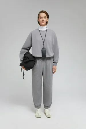 Брюки-джоггеры FINN FLARE, 256 iron melange, арт. FAF110153