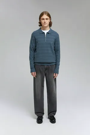 Джемпер FINN FLARE с воротником-поло, 110 delta blue, арт. FBF21115