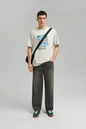 Футболка Finn Flare свободного кроя, 210 light grey, арт. FBG22080