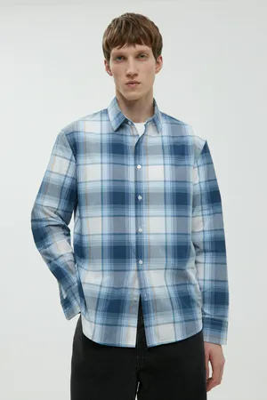 Рубашка Finn Flare в клетку, 110 mc delta blue, арт. FBF21035