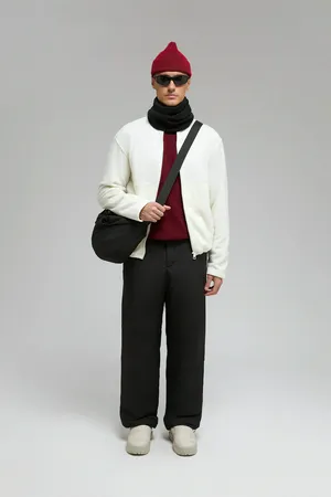 Утепленные брюки FINN FLARE широкого кроя, 200 black, арт. FWE21033