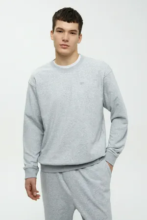 Толстовка FINN FLARE Базовая свободная, 251 light silver melange, арт. FBF21057