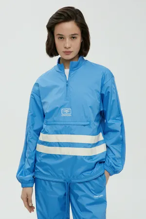 Анорак FINN FLARE Голубой с контрастной отделкой, 180 blue aster, арт. FBF110126