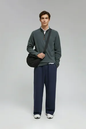 Толстовка-поло Finn Flare на молнии, 202 graphite, арт. FAF22016