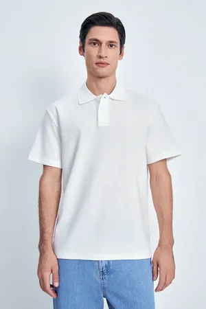 Футболка-поло FINN FLARE, 201 white, арт. FAE21038