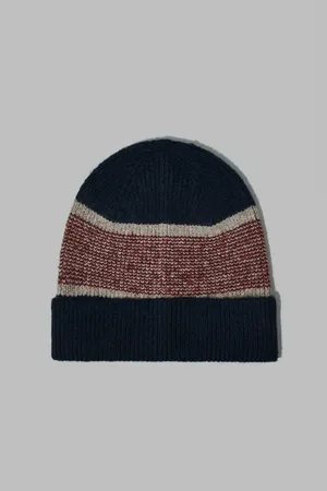 FINN FLARE Шапка-бини мужская с шерстью, 101 mc cosmic blue, арт. FAF21173