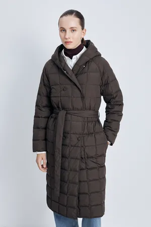 Пуховое стеганое пальто Finn Flare, 641 java, арт. FAE11069