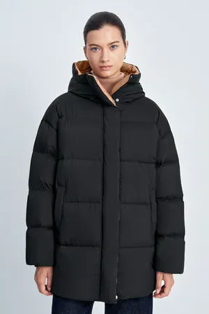 Стеганый пуховик FINN FLARE с воротником-стойкой, 200 black, арт. FAE11066
