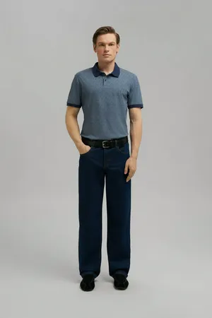 Поло Finn Flare из джерси, 101 mc cosmic blue, арт. FBG22081