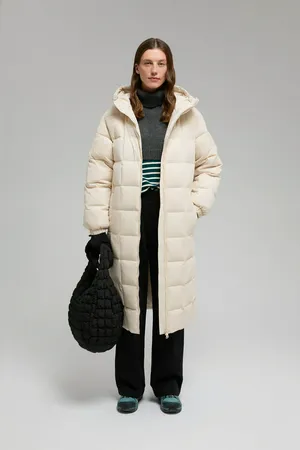 Пуховое пальто Finn Flare FWE11028, 705 angora, арт. FWE11028