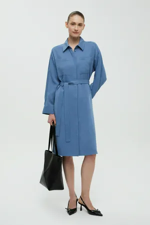 Платье-сафари Finn Flare, 110 delta blue, арт. FBF110105