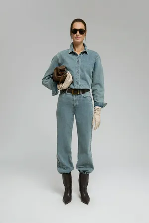 Джинсовая рубашка Finn Flare, 1261 light denim, арт. FBF15005