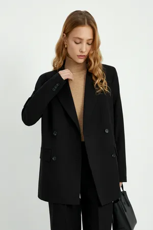 Двубортный жакет Finn Flare, 200 black, арт. FBF11049