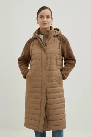 Утепленное полупальто Finn Flare, 721 walnut, арт. FBE110207