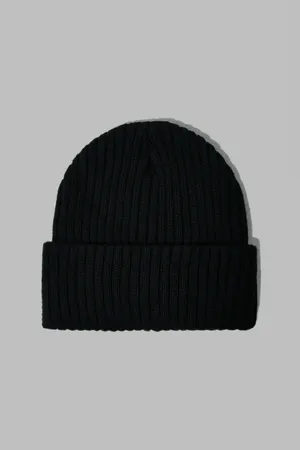 Шапка FINN FLARE с отворотом, 200 black, арт. FAF21178