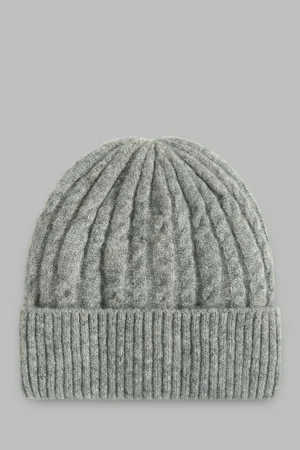 Вязаная шапка Finn Flare унисекс, 256 iron melange, арт. FAE91102
