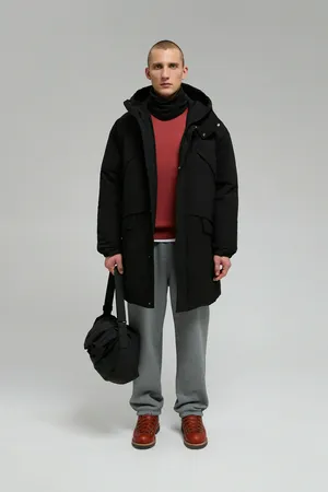 Пуховое пальто FINN FLARE, 200 black, арт. FWE21038