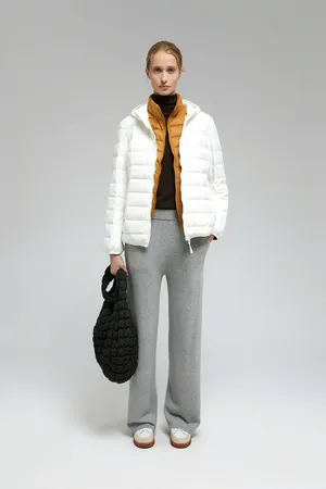 Стеганый пуховик FINN FLARE с натуральным пухом, 201 white, арт. FAF12001