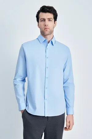 Рубашка FINN FLARE, 117 crystal blue, арт. BAS-200143