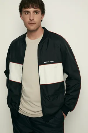 Олимпийка FINN FLARE с контрастной отделкой, 200 black, арт. FBF21095