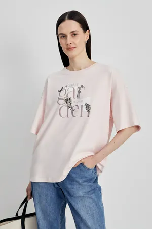 Футболка FINN FLARE с принтом, 355 rose water, арт. FSE110231-3P