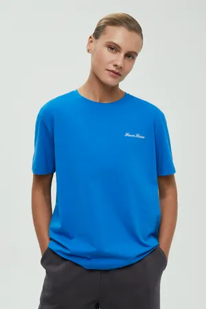 Футболка FINN FLARE базовая прямого кроя, 150 cerulean, арт. FBF11075