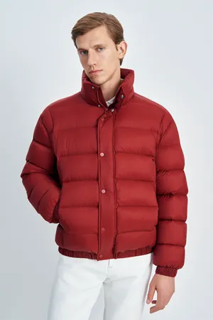 Пуховая стеганая куртка с капюшоном FINN FLARE, 309 crimson, арт. FAE21093