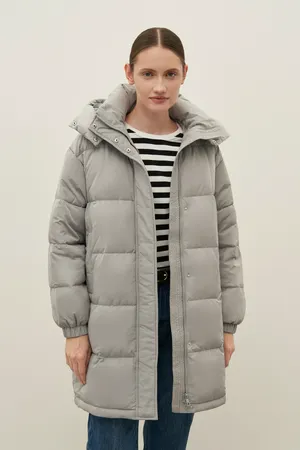 FINN FLARE Полупальто с утиным пухом, 216 iron, арт. FAD11016