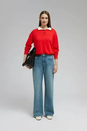 Джемпер-поло FINN FLARE, красный, арт. FAF11157