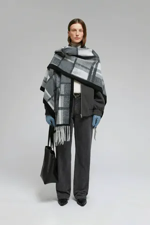 Шарф-пончо FINN FLARE, 202 mc graphite, арт. FAF11403