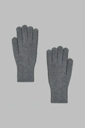 Вязаные перчатки FINN FLARE, 205 mouse, арт. FAF111153