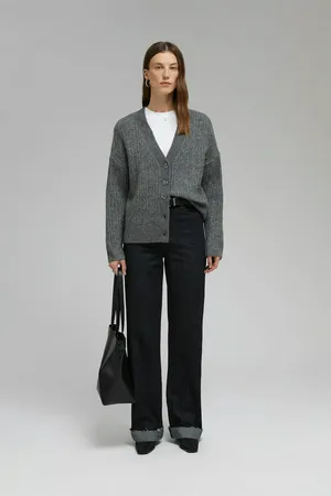 Кардиган FINN FLARE с шерстью, 202 mc graphite, арт. FAF11128