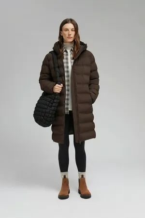 Утепленное пальто FINN FLARE с капюшоном, 641 java, арт. FAF11059