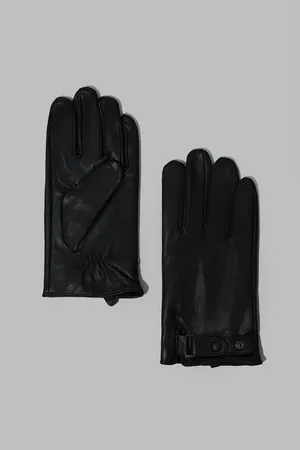 Перчатки FINN FLARE из натуральной кожи, 200 black, арт. FAF21301