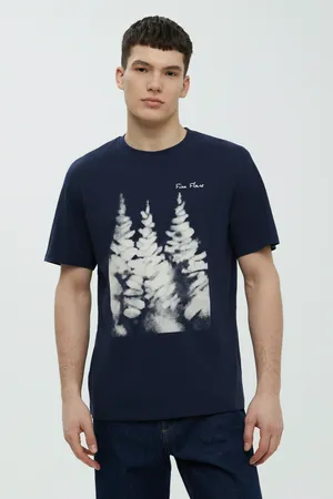 Футболка FINN FLARE с принтом, 101 cosmic blue, арт. FBF21072