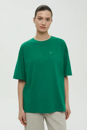 Футболка оверсайз FINN FLARE, 500 green, арт. FBF110114