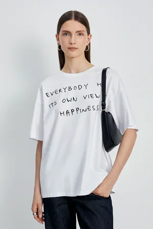 Футболка FINN FLARE с принтом, 201 white, арт. FBD110176