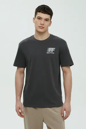 Футболка FINN FLARE с принтом, 202 graphite, арт. FBF21073