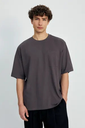 Футболка Finn Flare с нагрудным карманом, 202 graphite, арт. BAS-200133