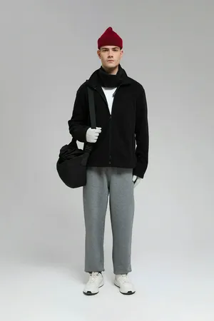 Флисовая толстовка FINN FLARE на молнии, 200 black, арт. FWF21057