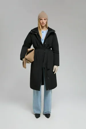 Пуховое пальто Finn Flare, 200 black, арт. FWE11003