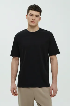 Футболка FINN FLARE Базовая прямого силуэта, 200 black, арт. BAS-200155