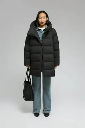 Стеганый пуховик Finn Flare, 200 black, арт. FAF11009