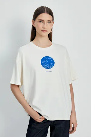 Футболка FINN FLARE с принтом, 711 milk, арт. FBD110209