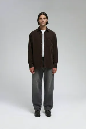 Рубашка FINN FLARE из вельвета, 641 java, арт. FAF210103