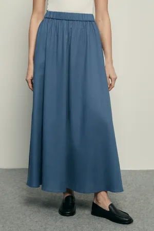 Юбка FINN FLARE изо льна и хлопка, 110 delta blue, арт. FSE11001